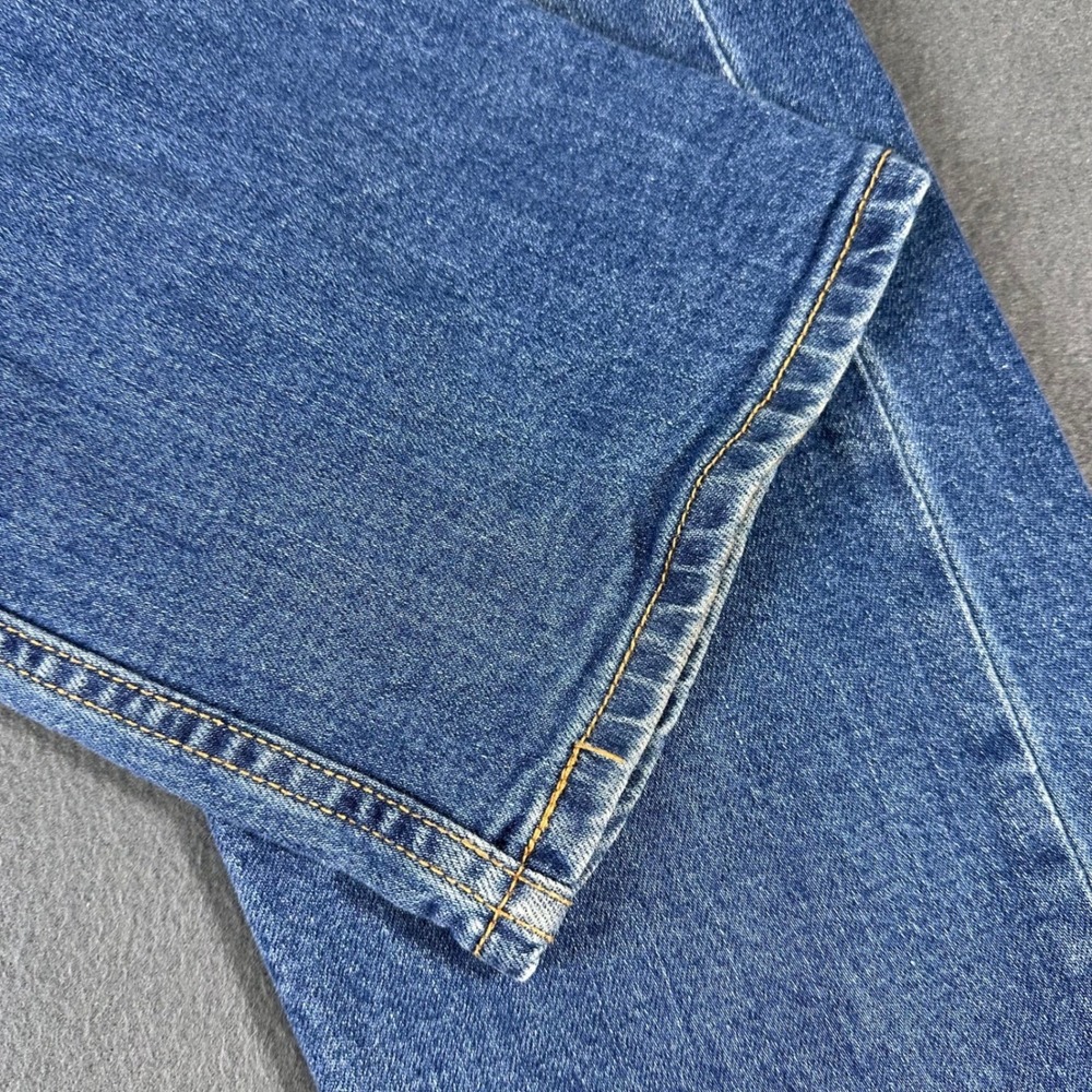 Levis 505 Regular Fit Straight Leg Jeans Mens 33x30 Medium Wash Blue Denim - Picture 4 of 14